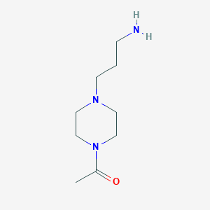 molecular formula C9H19N3O B117267 1-(4-(3-Aminopropyl)piperazin-1-yl)ethanone CAS No. 141516-24-7