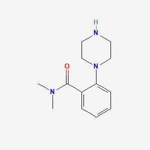 molecular formula C13H19N3O B1172778 N,N-Dimethyl-2-(1-piperazinyl)benzamide 