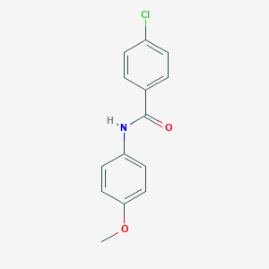 molecular formula C14H12ClNO2 B117279 4-Chloro-N-(4-methoxyphenyl)benzamide CAS No. 4018-82-0