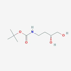 molecular formula C9H19NO4 B117288 Tert-butyl N-[(3R)-3,4-dihydroxybutyl]carbamate CAS No. 143565-80-4