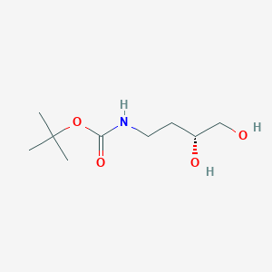 B117288 Carbamic acid, (3,4-dihydroxybutyl)-, 1,1-dimethylethyl ester, (R)-(9CI) CAS No. 143565-80-4