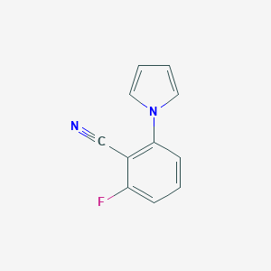 molecular formula C11H7FN2 B117291 2-氟-6-(1H-吡咯-1-基)苯甲腈 CAS No. 148901-51-3