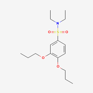 molecular formula C16H27NO4S B1173073 N,N-diethyl-3,4-dipropoxybenzenesulfonamide 
