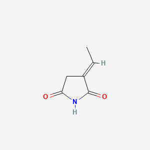molecular formula C9H10ClNO2 B1173113 (3E)-3-ethylidenepyrrolidine-2,5-dione CAS No. 14156-12-8