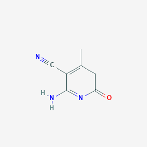 molecular formula C7H7N3O B117315 6-Amino-4-methyl-2-oxo-3H-pyridine-5-carbonitrile CAS No. 146916-92-9