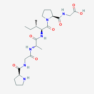 molecular formula C23H38N6O7 B117318 Prolyl-glycyl-alanyl-isoleucyl-prolyl-glycine CAS No. 148337-06-8