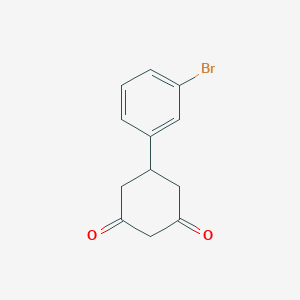 molecular formula C12H11BrO2 B117321 5-(3-溴苯基)环己烷-1,3-二酮 CAS No. 144128-71-2