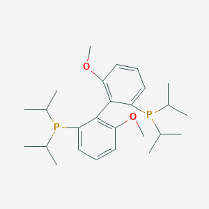 molecular formula C26H40O2P2 B117323 (S)-(6,6'-Dimethoxybiphenyl-2,2'-diyl)bis(diisopropylphosphine) CAS No. 150971-45-2
