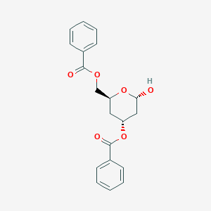molecular formula C20H20O6 B011733 3,6-Di-O-benzoyl-2,4-dideoxyhexopyranose CAS No. 108274-17-5