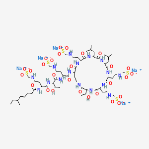 molecular formula C58H105N16Na5O28S5 B1173317 C58H105N16Na5O28S5 CAS No. 12705-41-8