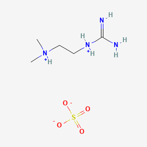 molecular formula C5H16N4O4S B11733859 N''-[2-(dimethylamino)ethyl]guanidine; sulfuric acid CAS No. 14156-72-0