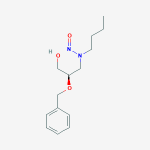 molecular formula C14H22N2O3 B117339 (R)-N-Nitroso-N-(2-benzyloxy-3-hydroxypropyl)butylamine CAS No. 153859-79-1
