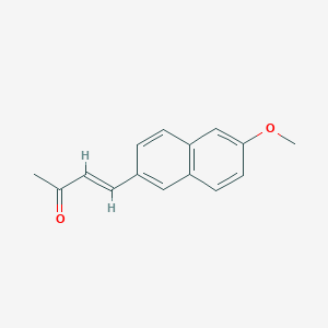 molecular formula C15H14O2 B117347 4-(6-甲氧基萘-2-基)丁-3-烯-2-酮 CAS No. 56600-90-9