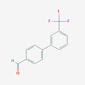molecular formula C14H9F3O B011735 3'-Trifluoromethylbiphenyl-4-carbaldehyde CAS No. 100036-64-4