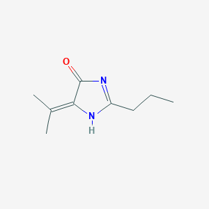 molecular formula C9H14N2O B117351 5-Propan-2-ylidene-2-propyl-1H-imidazol-4-one CAS No. 149675-45-6
