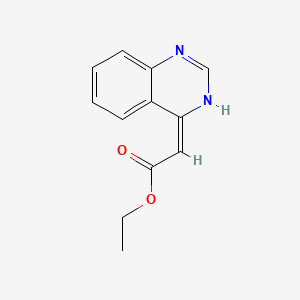 molecular formula C12H12N2O2 B1173565 ethyl 4(3H)-quinazolinylideneacetate 
