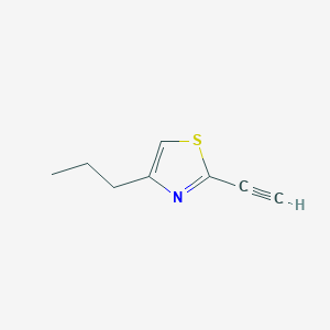 molecular formula C8H9NS B11735667 2-Ethynyl-4-propyl-1,3-thiazole 