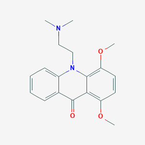 molecular formula C19H22N2O3 B117358 10-(2-(Dimethylamino)ethyl)-1,4-dimethoxy-9(10H)-acridinone CAS No. 141992-57-6