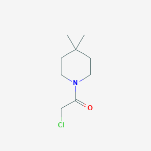 molecular formula C9H16ClNO B117359 2-Chloro-1-(4,4-dimethylpiperidin-1-yl)ethan-1-one CAS No. 158890-30-3