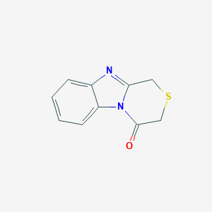 molecular formula C10H8N2OS B011736 1H-[1,4]Thiazino[4,3-a]benzimidazol-4(3H)-one CAS No. 19950-83-5