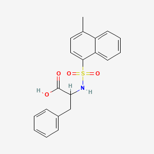 molecular formula C20H19NO4S B1173610 N-[(4-methyl-1-naphthyl)sulfonyl]phenylalanine 
