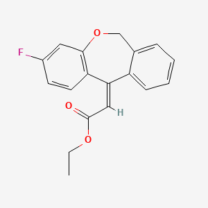 molecular formula C18H15FO3 B11737412 ethyl (2Z)-2-(3-fluoro-6H-benzo[c][1]benzoxepin-11-ylidene)acetate 