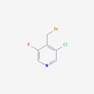 molecular formula C6H4BrClFN B11737433 4-(Bromomethyl)-3-chloro-5-fluoropyridine CAS No. 1227563-95-2