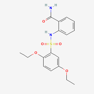 molecular formula C17H20N2O5S B1173827 2-(2,5-Diethoxybenzenesulfonamido)benzamide 