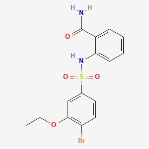 2-(4-Bromo-3-ethoxybenzenesulfonamido)benzamide