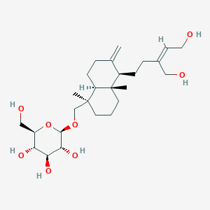 molecular formula C26H44O8 B1173833 ent-Labda-8(17),13Z-diene-15,16,19-triol 19-O-glucoside 