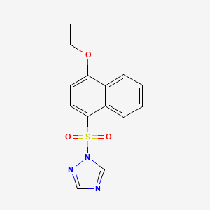 1-[(4-ethoxy-1-naphthyl)sulfonyl]-1H-1,2,4-triazole