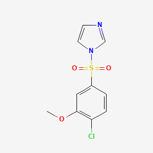 1-(4-chloro-3-methoxybenzenesulfonyl)-1H-imidazole