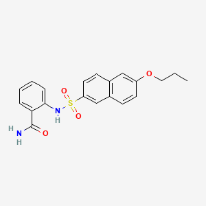 2-(6-Propoxynaphthalene-2-sulfonamido)benzamide