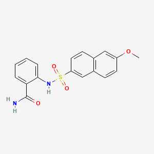 2-(6-Methoxynaphthalene-2-sulfonamido)benzamide