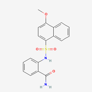2-(4-Methoxynaphthalene-1-sulfonamido)benzamide