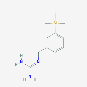 molecular formula C11H19N3Si B117389 3-Trimethylsilylbenzylguanidine CAS No. 143773-92-6