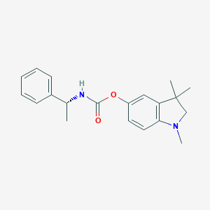molecular formula C20H23N2O2- B117392 5-(1,3,3-Trimethylindolinyl)-N-(1-phenylethyl)carbamate CAS No. 149312-52-7