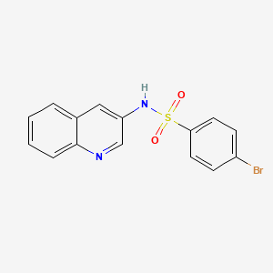 molecular formula C15H11BrN2O2S B1173920 4-bromo-N-(3-quinolinyl)benzenesulfonamide 