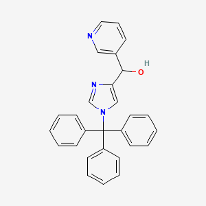 molecular formula C28H23N3O B1173987 3-pyridinyl(1-trityl-1H-imidazol-4-yl)methanol 
