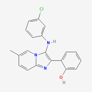 2-[3-(3-Chloroanilino)-6-methylimidazo[1,2-a]pyridin-2-yl]phenol