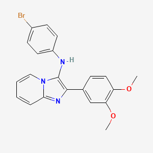 N-(4-bromophenyl)-2-(3,4-dimethoxyphenyl)imidazo[1,2-a]pyridin-3-amine