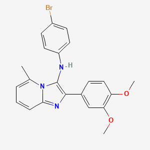 N-(4-bromophenyl)-2-(3,4-dimethoxyphenyl)-5-methylimidazo[1,2-a]pyridin-3-amine