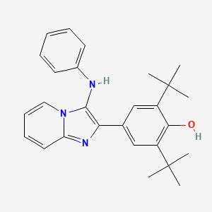 4-(3-Anilinoimidazo[1,2-a]pyridin-2-yl)-2,6-ditert-butylphenol
