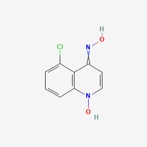 5-Chloro-4-(hydroxyamino)quinoline 1-oxide