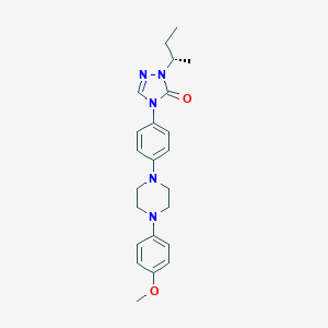 2-sec-Butyl-4-(4-(4-(4-methoxyphenyl)piperazin-1-yl)phenyl)-2H-1,2,4-triazol-3(4H)-one, (S)-