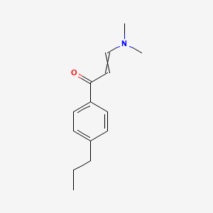 molecular formula C14H19NO B11741157 3-(Dimethylamino)-1-(4-propylphenyl)prop-2-en-1-one 