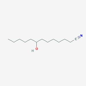 molecular formula C13H25NO B117416 8-Hydroxytridecanenitrile CAS No. 140697-64-9