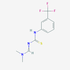 molecular formula C11H12F3N3S B11741758 1-(Dimethylaminomethylidene)-3-[3-(trifluoromethyl)phenyl]thiourea 