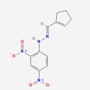 B1174192 Cyclopent-1-enecarbaldehyde-(2,4-dinitro-phenylhydrazone) CAS No. 15419-44-0