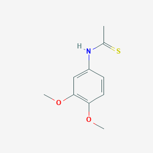 molecular formula C10H13NO2S B011742 N-(3,4-dimethoxyphenyl)ethanethioamide CAS No. 107963-01-9